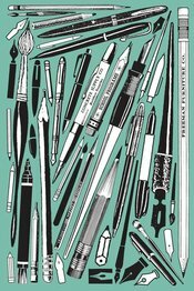 Crap Hound Postcards: One Dozen Pens & Pencils cover